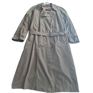 Ralph Lauren Olive Double-Breasted Trench Coat size 46L
